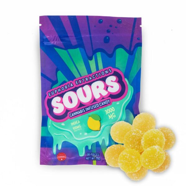 EUPHORIA EXTRACTIONS – 3000MG THC SOUR GUMMIES