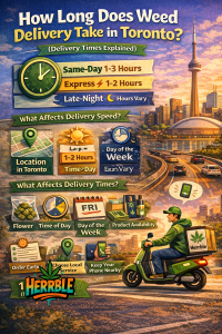 how long does weed delivery take in Toronto
