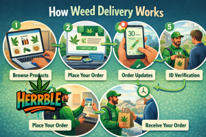 how weed delivery works