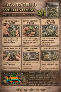 how to tell if weed is fresh
