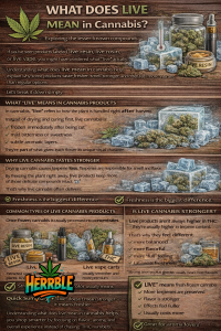 what does live mean in cannabis