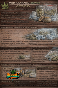 why cannabis flower gets dry