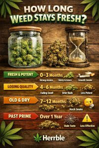 how long weed stays fresh